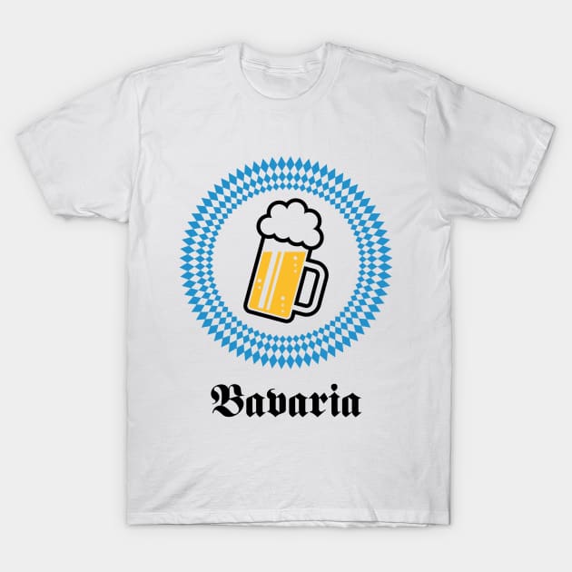 BAVARIA 1 BEER (MUNICH GERMANY) T-Shirt by MrFaulbaum